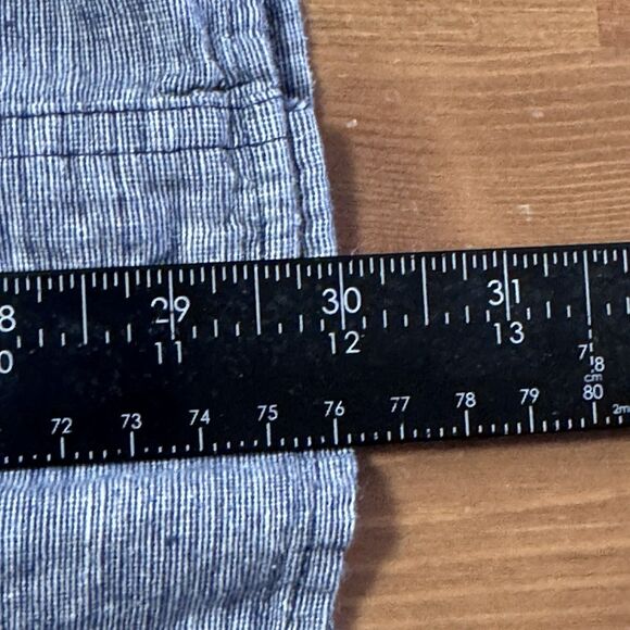 Duluth Trading Co Shirt Mens Medium Relaxed Fit Blue Button Down Short Sleeve - Picture 9 of 9